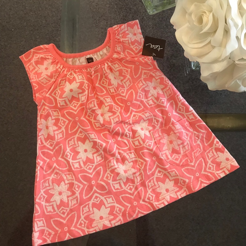 Tea Collection Baby Girl’s Pink Dress 6-9 mos NWT